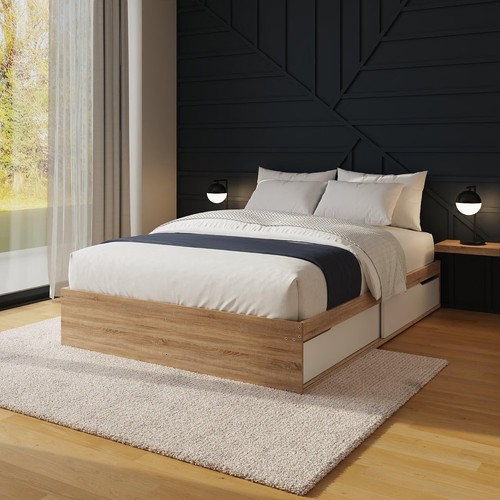 Kai small double storage bed - storage,