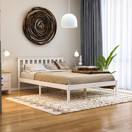 Sale double wooden bed solid - double,