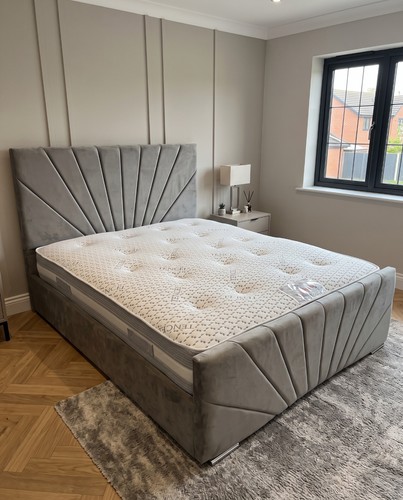 Upholstered ottoman double bed - upholstered,