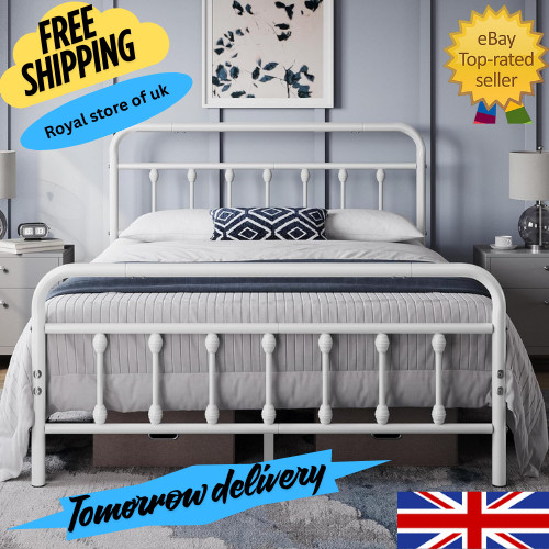 4ft6 double bed frame - bed,