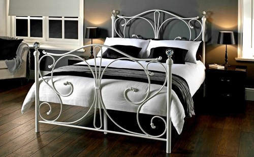 Bed frame metal 4ft6 - metal, double