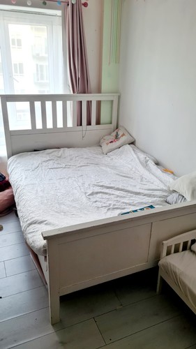 Ikea white double bed - ikea,