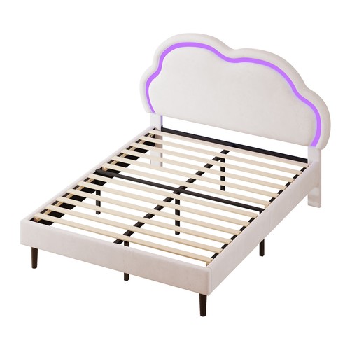 4ft6 double bed velvet - 4ft6,